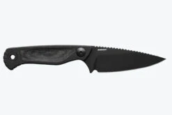 Benchmade Dacian Pocket Fixed Blade Knife 3.54" CPM-MagnaCut Black Spear Point Blade Black Canvas Micarta Handles 203BK-02 -Helle Shop 203BK 02 2 54641