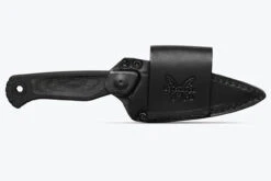 Benchmade Dacian Pocket Fixed Blade Knife 3.54" CPM-MagnaCut Black Spear Point Blade Black Canvas Micarta Handles 203BK-02 -Helle Shop 203BK 02 3 84864