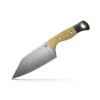 Benchmade Station Knife Fixed Blade 5.82" CPM-154 Stonewashed Clip Point Blade,Tan Richlite Handles With Black G10 Bolsters