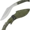 Condor Tools & Knife K-Tact Kukri Knife 10" Carbon Steel Blade W/ Army Green Micarta Handles And Kydex Sheath