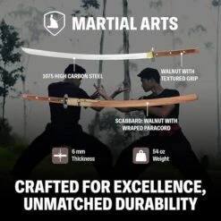 Condor Tools & Knife Kondoru Katana 28.75" Carbon Steel Blade W/ Walnut Handles And Sheath -Helle Shop 713QIZG SvL. AC SX679