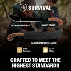 Condor Tools & Knife Golok Machete 14" Black Carbon Steel Blade W/ Walnut Handles And Leather Sheath 6 Condor Tools & Knife Golok Machete 14" Black Carbon Steel Blade W/ Walnut Handles And Leather Sheath -Helle Shop 71CtCMn0dML. AC SX679