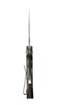 Custom GiantMouse ACE Riv Ti Framelock Single Side Heat Anodized Titanium Folding Knife -Helle Shop DSC01212