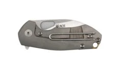 Custom GiantMouse ACE Riv Ti Framelock Single Side Heat Anodized Titanium Folding Knife -Helle Shop DSC01214