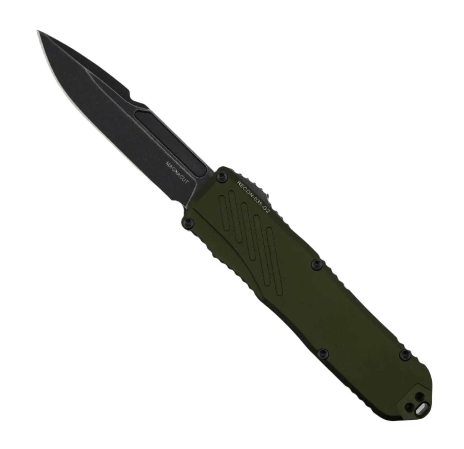 Guardian Tactical RECON-035 G2 Single Edge MagnaCut Dark Stonewash Blade OD Green Handle 1 Guardian Tactical RECON-035 G2 Single Edge MagnaCut Dark Stonewash Blade OD Green Handle