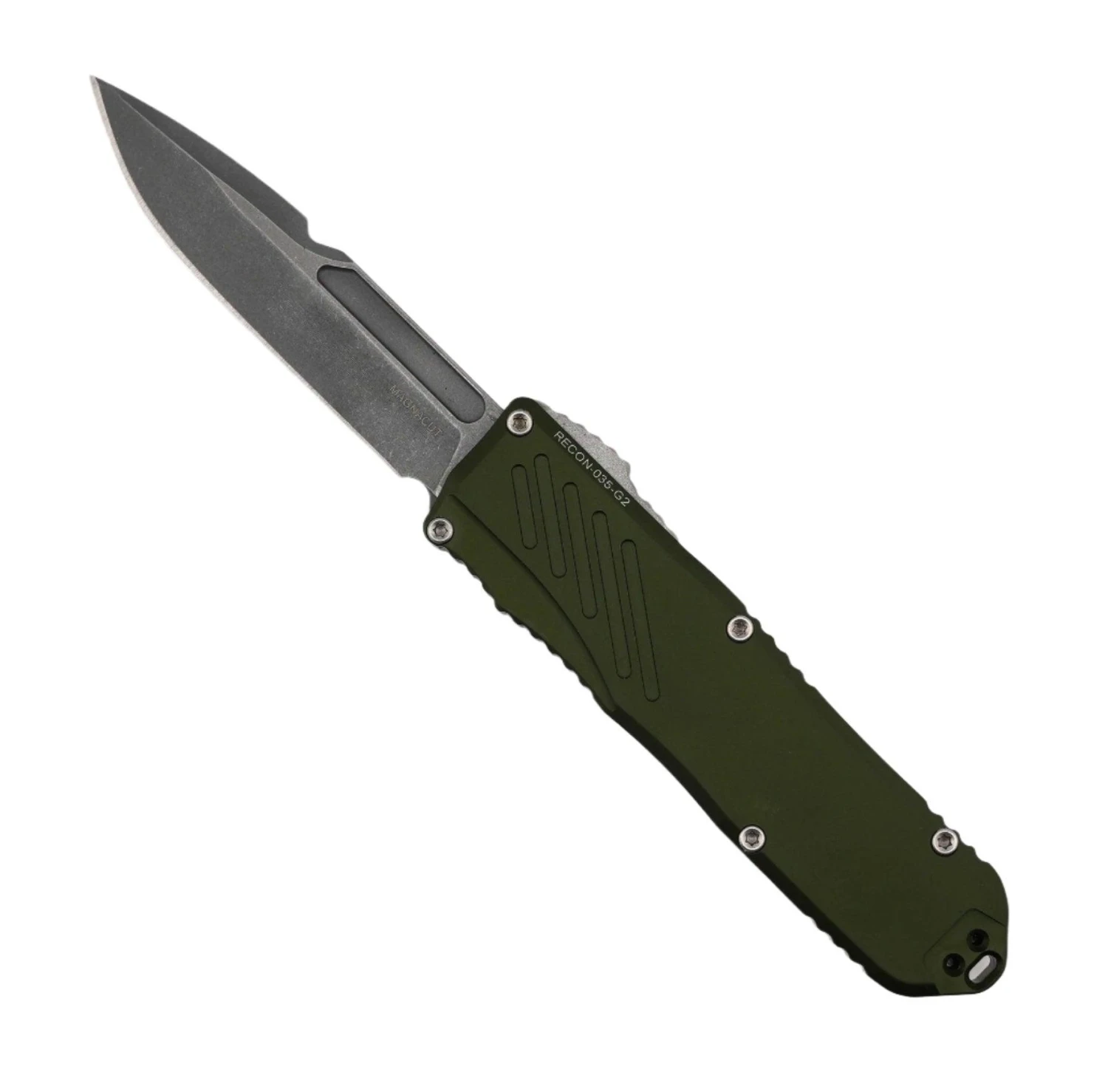Guardian Tactical RECON-035 G2 Single Edge MagnaCut Stonewash Blade OD Green Handle 1 Guardian Tactical RECON-035 G2 Single Edge MagnaCut Stonewash Blade OD Green Handle