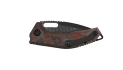 Heretic Knives Medusa Auto Folding Knife CPM-MagnaCut Black DLC Tanto Blade W/ Red Camo Carbon Handles -Helle Shop DSC01378