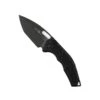 Heretic Knives Medusa Tactical Auto Folding Knife CPM-MagnaCut Black DLC Tanto Blade, Black Aluminum Handles With Black Traction Inlays