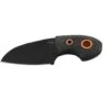 Boker 02BO084 Vox Knives Gnome Fixed 2.17" Black Sheepsfoot Blade W/ Black Micarta Handles With Copper Hardware