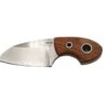 Boker Plus 02BO322 Vox Knives Gnome Fixed Neck Knife 2.17" Satin Sheepsfoot Blade W/ Olive Wood Handles With Red Liners 02BO322