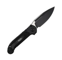 Microtech Knives LUDT S/E Gen III 2-Tone Drop Point Black Blade Black Aluminum Handles 1135-1T (USA) -Helle Shop DSC01544