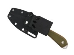 White River Knives M1 Pro Backpacker Fixed Blade 3.25" CPM-MagnaCut Stonewashed Drop Point Blade W/ Textured Green & Orange G10 Handles -Helle Shop DSC01560