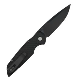Pro-Tech INT106 TR-3 Integrity Double Thumbstud Manual Folding Knife 3.5" S35VN W/ Relic Textured Black Aluminum Handle -Helle Shop DSC01670