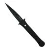Pro-Tech 1921-LTD Large Don Automatic Knife 4.5" DLC Black Blade W/ Black Handle & Mother Of Pearl Button