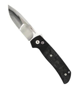 Pro-Tech 2024 Terzuola ATCF Custom 003 Dark Matter Fat Carbon 3.5" Mike Irie Ground Blade W/ Black Lip Pearl Button