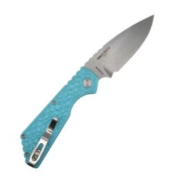 Pro-Tech PT205-Gridlock LTD T. Blue Strider Auto Blue Textured Aluminum 3" SW MagnaCut -Helle Shop DSC01699