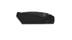 Pro-Tech PT207-Gridlock Strider Auto PT+ Black Gridlock Textured Aluminum 3" W/ Black DLC MagnaCut Blade -Helle Shop DSC01701