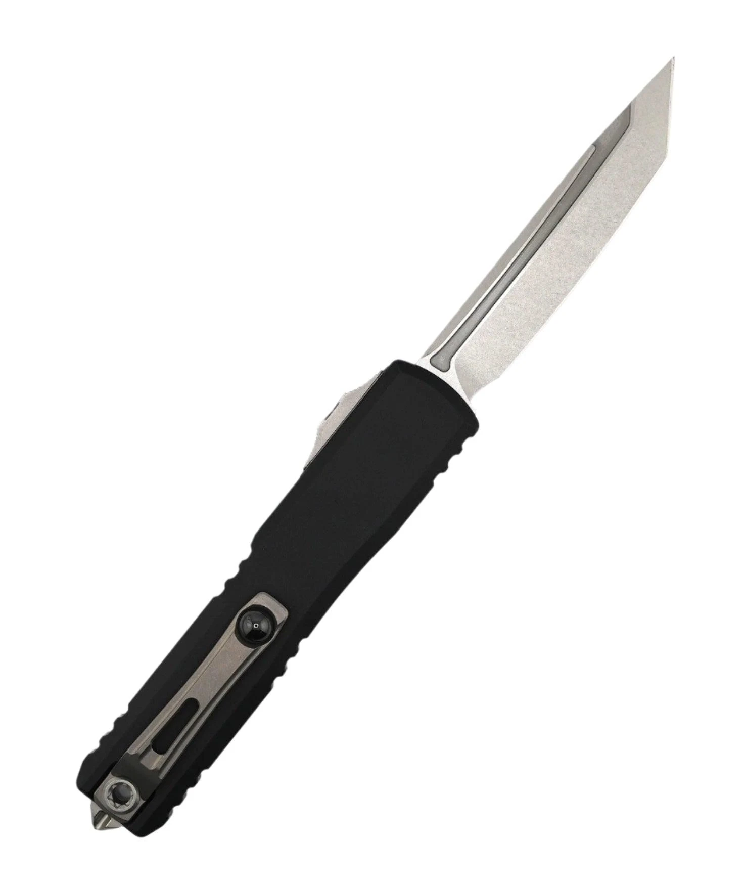 Microtech 1123-10 Ultratech ZBP Stonewashed T/E W/ Black Aluminum Handles 3 Microtech 1123-10 Ultratech ZBP Stonewashed T/E W/ Black Aluminum Handles - Image 3