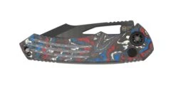 Heretic Pariah Manual Black DLC Harpoon Blade W/ USA Camo Carbon Fiber Handle -Helle Shop DSC01758 4