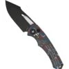 Heretic Pariah Manual Black DLC Harpoon Blade W/ USA Camo Carbon Fiber Handle