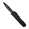 Microtech 1242-1T Cypher II D/E Tactical Black Blade Standard W/ Black Aluminum Handle