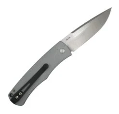 Pro-Tech Magic "Whiskers" BR-1.3 LTD-Grey Auto Stonewash Blade W/ Grey Handle & Textured Black Bolster -Helle Shop DSC01780