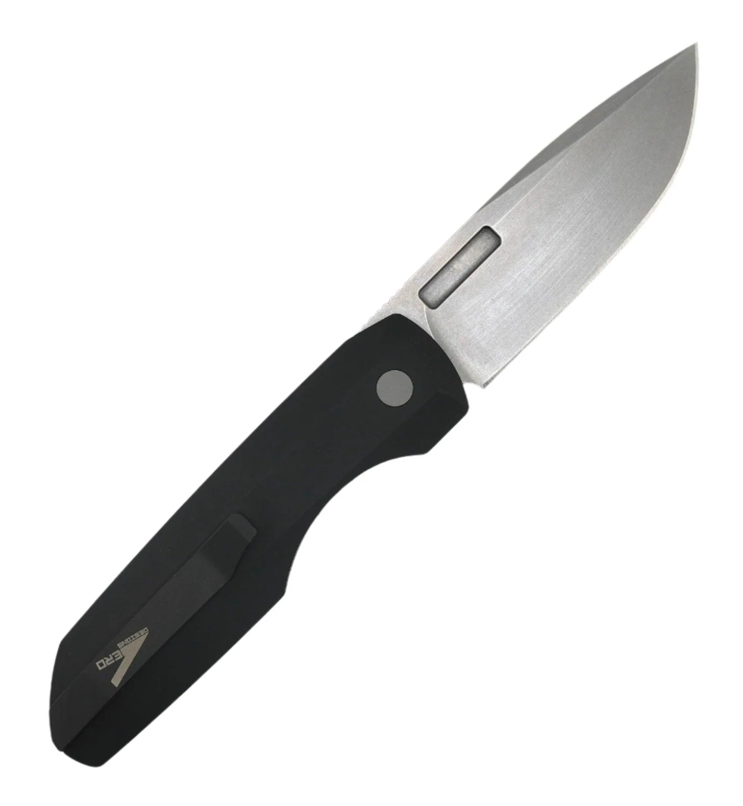 Pro-Tech Vero Synapse Stonewash Blade Black Aluminum Handle W/ Black Canvas Micarta Lid VERO1211-BLK MIC 3 Pro-Tech Vero Synapse Stonewash Blade Black Aluminum Handle W/ Black Canvas Micarta Lid VERO1211-BLK MIC - Image 3