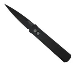 Pro-Tech 921 Godfather Auto Black Handle Knife (4" Black Blade)