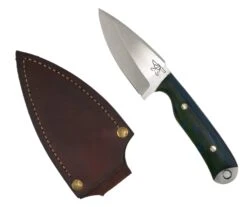 CUR Custom Shrike EDC Fixed Blade Knife 3.25" Trout Mosaic Pins