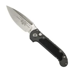 Microtech Knives LUDT S/E Gen III Stonewashed Blade W/ Natural Clear Aluminum Handles 1135-10NC (USA)