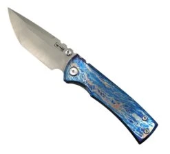 Custom Chaves Redencion Street Titanium Tanto Knife "Zeus's Bolt"