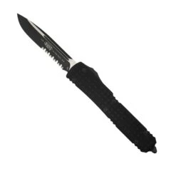 Microtech Ultratech S/E Black Frag G-10 Top Tactical Partial Serration Signature Series 121-2FRGTBS