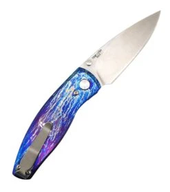 Custom TRM Neutron 2 Linerlock 20CV Titanium Flat Heat Entropic Finish (Limited Run) -Helle Shop DSC02101