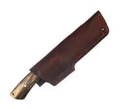 CUR Custom Nessmuk Bushcraft Fixed Blade With Spalted Maple Wood Handle Mosaic Pins (USA) -Helle Shop DSC02160