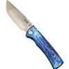 Chaves Redencion Street Custom Titanium Drop Point Knife "LightningStrike"