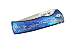Chaves Redencion Street Custom Titanium Drop Point Knife "LightningStrike" -Helle Shop DSC02170