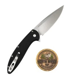 Protech Cambria 2 Red Black Handle Red TechnoCarbo Inlay & Black Lip Pear Button Inlay -Helle Shop DSC02323