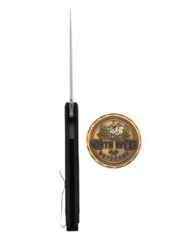 Protech Cambria 2 Red Black Handle Red TechnoCarbo Inlay & Black Lip Pear Button Inlay -Helle Shop DSC02324