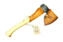 Debowa Kuznia "The Boar" 16" Hatchet W/ Leather Collar Guard & Sheath -Helle Shop DSC02369