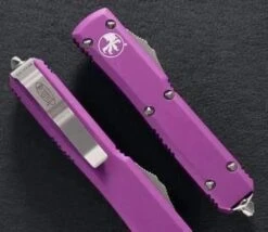 Microtech Ultratech D/E 122-6VI Satin Full Serrated Violet Knife -Helle Shop E 122 6VI Satin Full Serrated Violet Knife MICROTECH 16783135