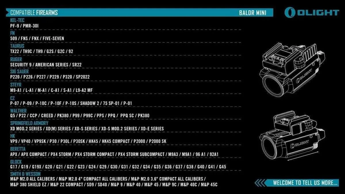 Olight Baldr Mini Weaponlight 600 Lumens 14 Olight Baldr Mini Weaponlight 600 Lumens - Image 14