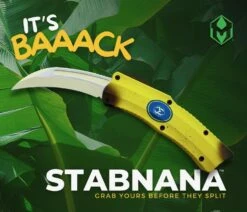 Heretic Stabnana Freshly Peeled OTF Auto Knife 3.2" MagnaCut Hawkbill ***Limited Run***