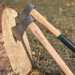 Adler The Rheinland Throwing Hatchet Green Stripe Handle (German) -Helle Shop adler adler the rheinland throwing hatchet green stripe handle german 41989633671380