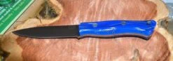 Bark River Aurora CPM 3V Knife Blue Cyclone Handles (USA)