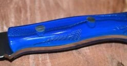 Bark River Aurora CPM 3V Knife Blue Cyclone Handles (USA) -Helle Shop bark river knives bark river aurora cpm 3v knife blue cyclone handles usa 41989655003348