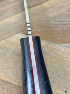 Bark River Bushcraft Scout Knife MagnaCut Carbon Fiber Red Liners Mosaic Pins (USA) -Helle Shop bark river knives bark river bushcraft scout knife magnacut carbon fiber red liners mosaic pins usa 41989657723092