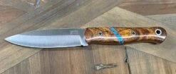 Bark River Bushcraft Scout Knife MagnaCut Desert Ironwood Burl Turquoise Spacer Mosaic Pins (USA) -Helle Shop bark river knives bark river bushcraft scout knife magnacut desert ironwood burl turquoise spacer mosaic pins usa 41989658149076