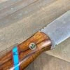 Bark River Bushcraft Scout Knife MagnaCut Desert Ironwood Red Liners Mosaic Pins (USA)