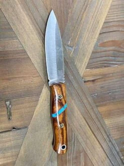 Bark River Bushcraft Scout Knife MagnaCut Desert Ironwood Red Liners Mosaic Pins (USA) -Helle Shop bark river knives bark river bushcraft scout knife magnacut desert ironwood red liners mosaic pins usa 41989657952468