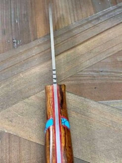 Bark River Bushcraft Scout Knife MagnaCut Desert Ironwood Red Liners Mosaic Pins (USA) -Helle Shop bark river knives bark river bushcraft scout knife magnacut desert ironwood red liners mosaic pins usa 41989658018004